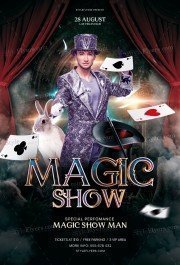 Magic Show PSD Flyer Template