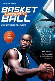 Basketball Tournament PSD Flyer
