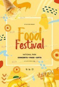 Food Festival PSD Flyer Template