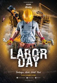 Labor Day PSD Flyer Template