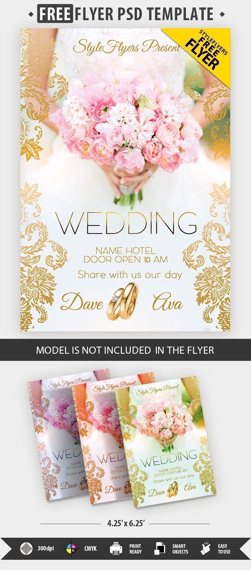 Wedding Flyer Template Free from styleflyers.com