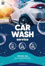 Car Wash PSD Flyer Template