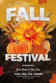 Fall Festival PSD Flyer Template