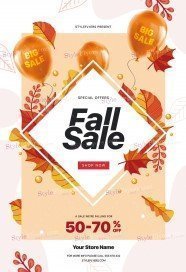 Fall Sale PSD Flyer Template