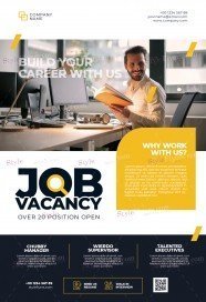 Job Vacancy PSD Flyer Template