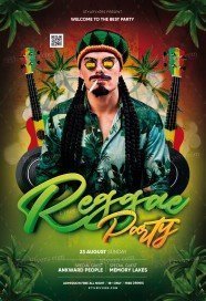 Reggae Partyl PSD Flyer Template
