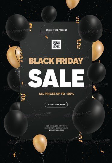 Black Friday Sale Psd Flyer Template 32349 Styleflyers