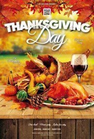 Thanksgiving Day PSD Flyer Template