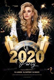 2020 Party PSD Flyer Template