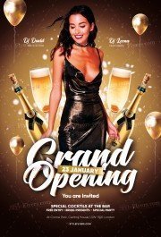 Grand Opening PSD Flyer Template