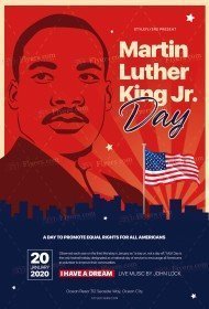 Martin Luther King Jr PSD Flyer Template