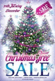 Сhristmas Tree Sale PSD Flyer Template