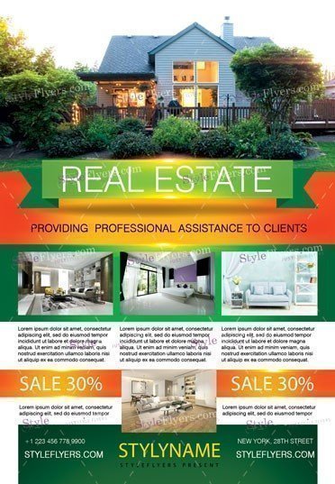 Real Estate Flyer PSD Template
