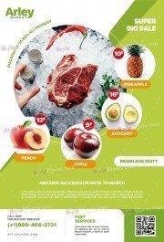 Supermarket Product Promotion PSD Flyer Template