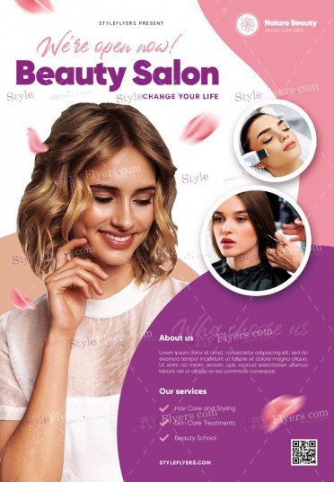Beauty Salon PSD Flyer Template #34314 - Styleflyers