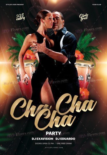 Cha Cha Cha Party PSD Template