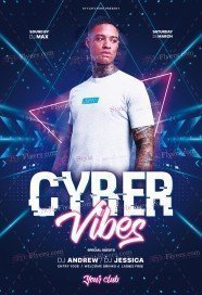 Cyber Vibes PSD Flyer