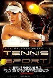 Tennis Sport Flyer Template