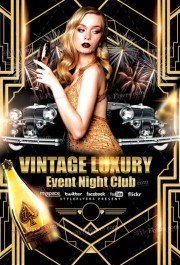 Vintage Luxury Event Night Club Flyer