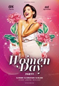 Women Day Party PSD Flyer