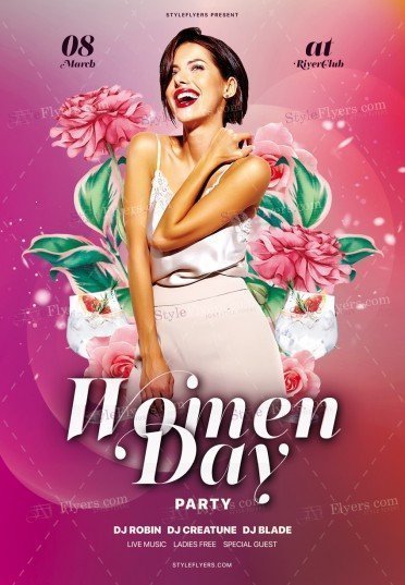 Women Day Party PSD Flyer