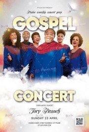 Gospel Concert PSD Flyer