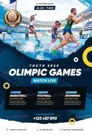 Olympic Games PSD Flyer Template