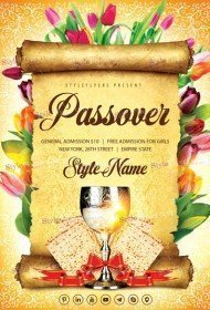Passover PSD Flyer Template