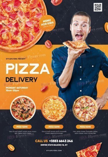 Pizza Delivery PSD Flyer