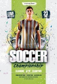 Soccer Championship PSD Flyer