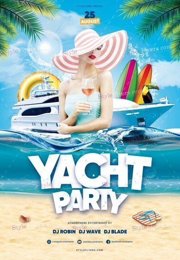 Yacht Party PSD Flyer