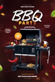BBQ Party PSD Flyer