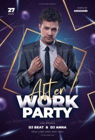 After Work Party PSD Flyer