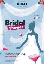Bridal Shower PSD Flyer