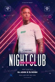Night Club PSD Flyer