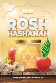 Rosh Hashanah PSD Flyer
