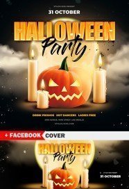 Halloween PSD Flyer Template