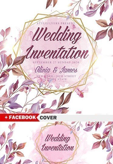 Wedding Invintation PSD Flyer Template