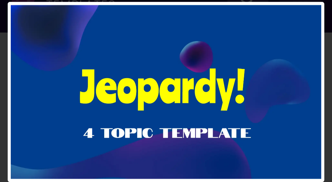 Jeopardy Topic – 4 Template For Google Slides & PowerPoint