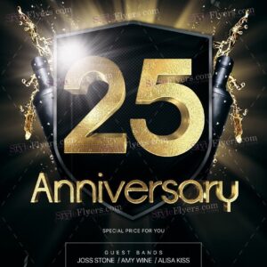 Anniversary Psd Flyer Template