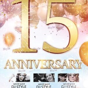 Anniversary Psd Flyer Template
