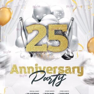 Anniversary Party Psd Flyer Template