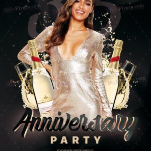 Anniversary Party Psd Flyer Template