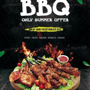 Bbq Psd Flyer Template