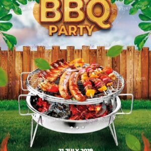 Bbq Party Psd Flyer Template