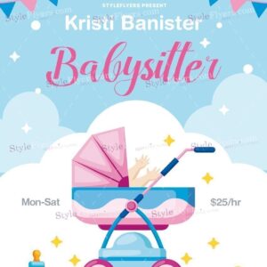 Babysitting Psd Flyer Template