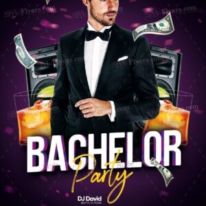 Bachelor Party Psd Flyer Template 1