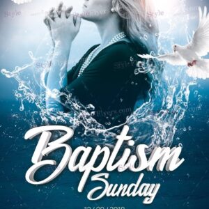 Baptism Sunday Psd Flyer Template