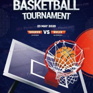 Basketball Tournament Psd Flyer