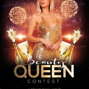 Beauty Queen Contest Psd Flyer Template